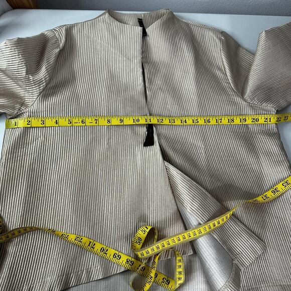 IC by Connie K Jacket Womens Large Textured Asymmetrical Made USA Long Sleeve - Picture 6 of 8